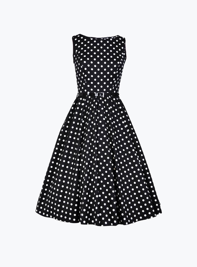 Black Polka Dotted Dress