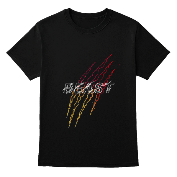 Black Cotton T-Shirt with “Tum Rakshak Kaahu Ko Darna” Hanuman Quote – Unisex, Soft Fabric, Bold Red Print - Image 4