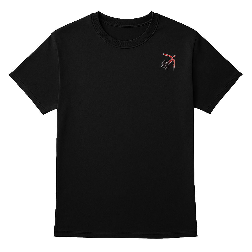 Black Cotton T-Shirt with “Tum Rakshak Kaahu Ko Darna” Hanuman Quote – Unisex, Soft Fabric, Bold Red Print - Image 5