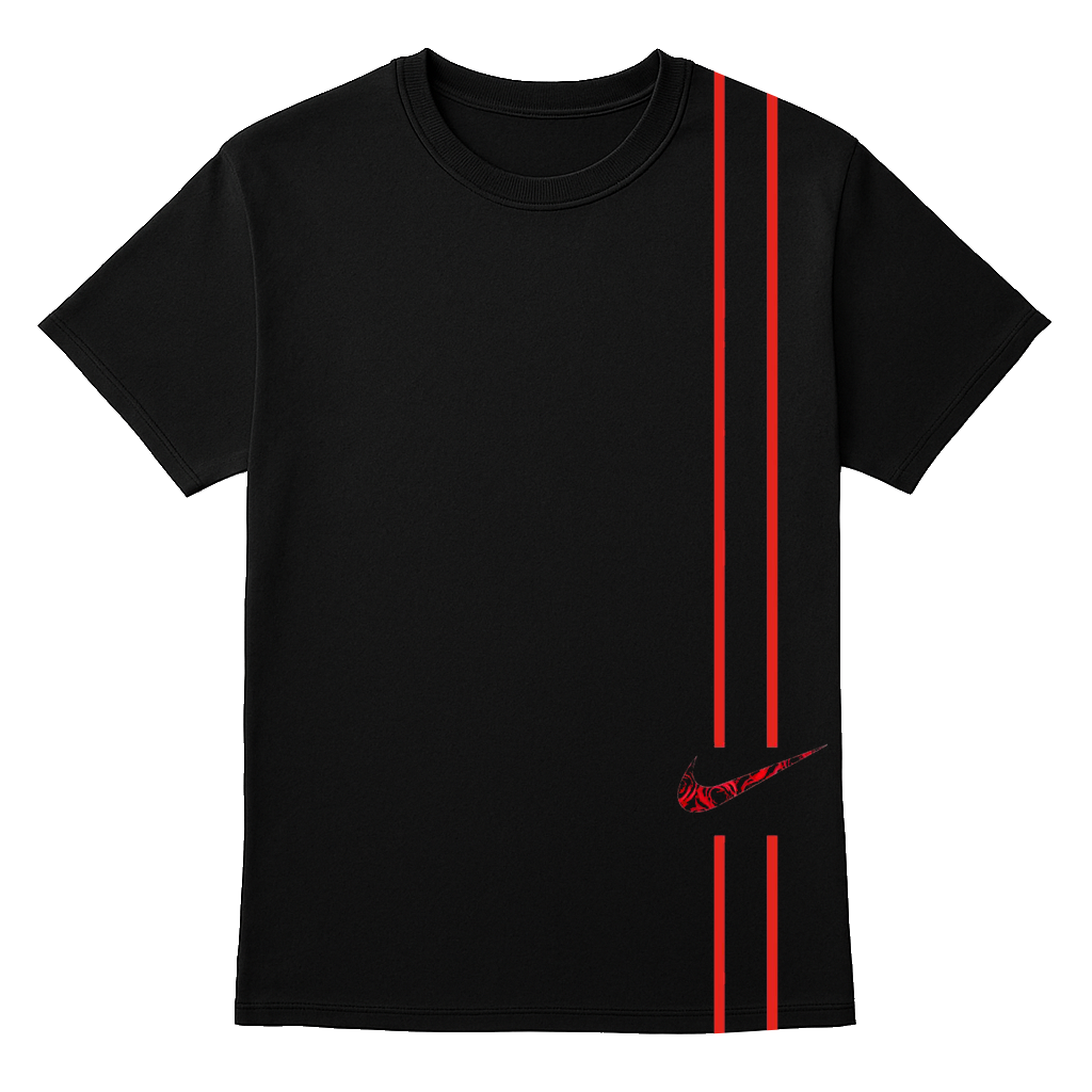 Black Cotton T-Shirt with “Tum Rakshak Kaahu Ko Darna” Hanuman Quote – Unisex, Soft Fabric, Bold Red Print - Image 2